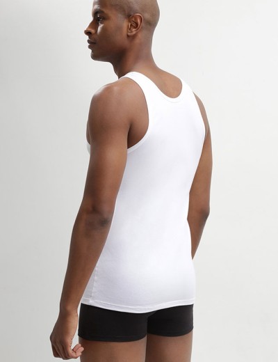 Набор мужских маек 2 штуки Dim 040Z белый, Цвет: белый/белый, Размеры: S, изображение 2