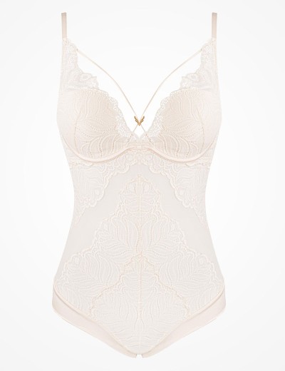 Кружевное боди с пуш-ап Esotiq KORIN 40512 телесный, Цвет: телесный, Размеры: M, изображение 8