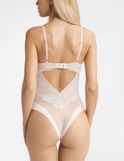 Кружевное боди с пуш-ап Esotiq KORIN 40512 телесный, Цвет: телесный, Размеры: M, изображение 2