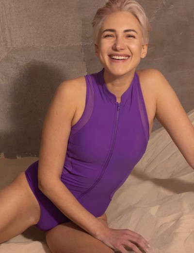 Спортивный купальник Opium SF-61, Цвет: фиолетовый, Размеры: S, изображение 4