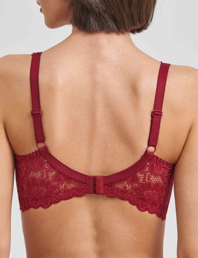 Бюстгальтер балконет Simona M 608 румба, Цвет: румба, Размеры: 75F, изображение 2