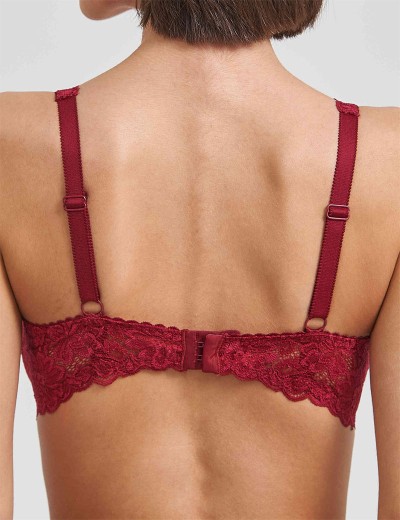 Бюстгальтер балконет пуш-ап Simona M 870 румба, Цвет: румба, Размеры: 80B, изображение 2