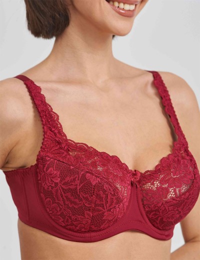 Бюстгальтер полумягкий Simona M 900 румба, Цвет: румба, Размеры: 75F, изображение 4