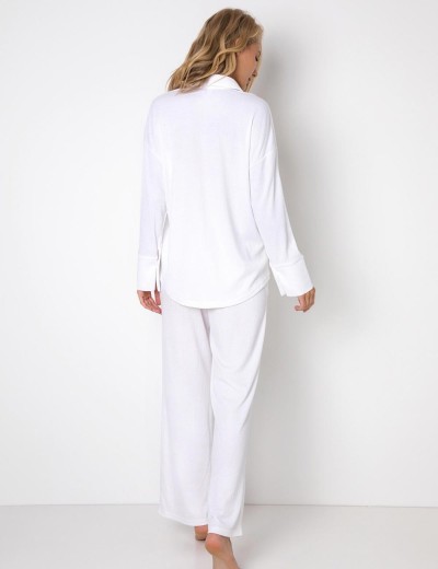 Домашний комплект с брюками Aruelle SIMONE SET, Цвет: белый, Размеры: 2XL, изображение 3