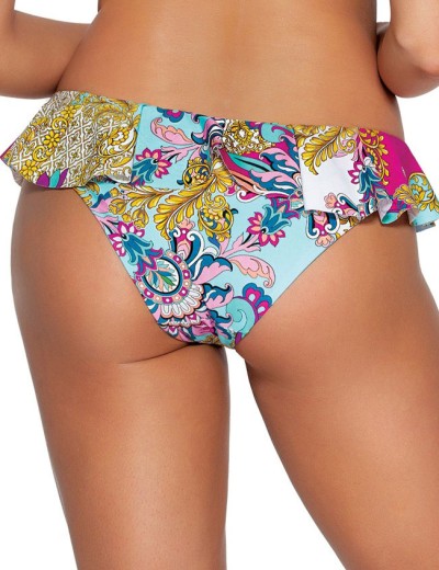 Плавки бразилиана с оборкой Ava TURQUOISE PAISLEY SF161/11, Цвет: мульти, Размеры: S, изображение 2