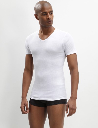 Футболка мужская в наборе (2 шт) Dim 00DN белый, Цвет: белый/белый, Размеры: M, изображение 3