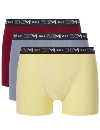 Набор мужских боксеров (3 шт) Dim 6596/3 лимонный/красный/серый, Цвет: лимонный/красный/сер, Размеры: S, изображение 2