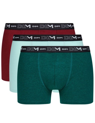 Набор мужских боксеров (3 шт) Dim 6596/3 мята/зеленый/бордо, Цвет: мята/зеленый/бордо, Размеры: M, изображение 2