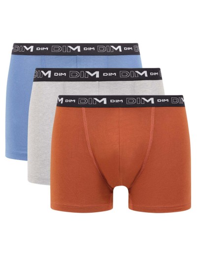 Набор мужских боксеров (3 шт) Dim 6596/3 серый/коричневый/синий, Цвет: серый/коричневый/синий, Размеры: XL, изображение 2