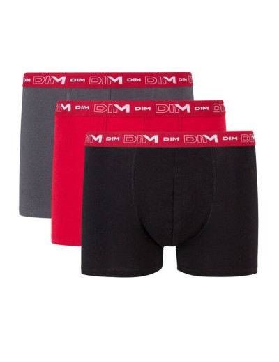Набор мужских боксеров (3 шт) Dim 6596/3 серый/красный/черный, Цвет: серый/красный/черный, Размеры: M, изображение 2