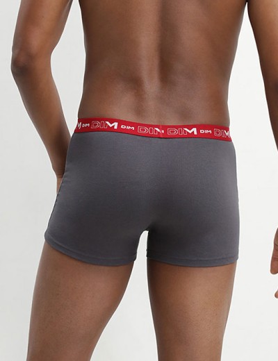 Набор мужских боксеров (3 шт) Dim 6596/3 серый/красный/черный, Цвет: серый/красный/черный, Размеры: M, изображение 3