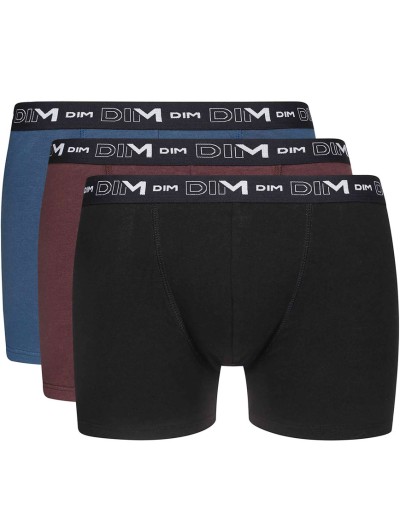 Набор мужских боксеров (3 шт) Dim 6596/3 черный/коричневый/синий, Цвет: черный/коричневый/си, Размеры: XL, изображение 2