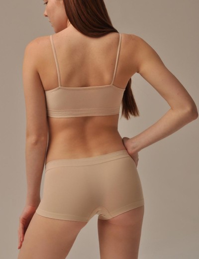 Трусы шорты с низкой посадкой MY BX086 nudo, Цвет: телесный, Размеры: L/XL, изображение 2