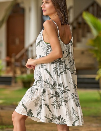 Короткий сарафан Mia-Amore CASSANDRA 1871, Цвет: белый с оливковым, Размеры: S, изображение 2