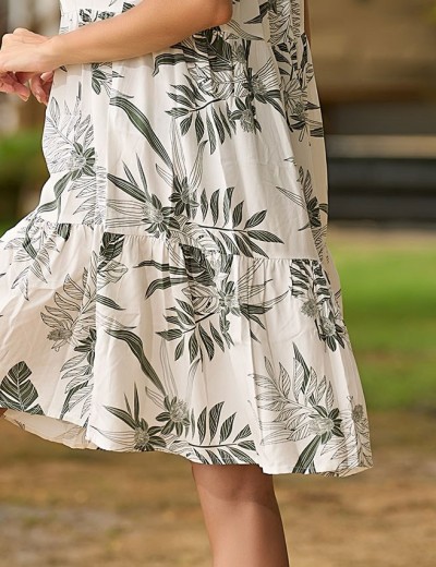 Короткий сарафан Mia-Amore CASSANDRA 1871, Цвет: белый с оливковым, Размеры: S, изображение 6