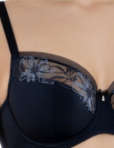 Бюстгальтер с полумягкой чашкой Senselle ALLURE 1120092 черный кварц, Цвет: черный кварц, Размеры: 90E, изображение 2