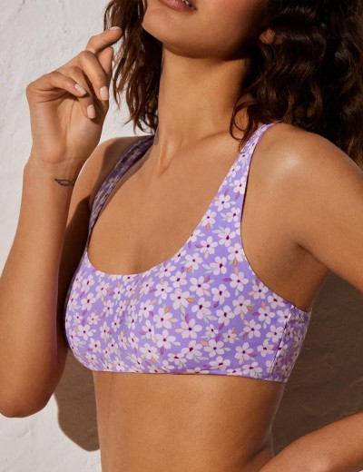 Топ купальный Ysabel Mora 82063 LITTLE FLORECITAS, Цвет: сиреневый, Размеры: 70B, изображение 3