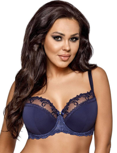 Бюстгальтер полумягкий Ava NOVATO 1030 PU темно-синий, Цвет: темно-синий, Размеры: 80I, изображение 3