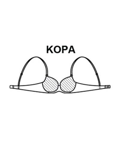 Бюстгальтер балконет пуш-ап Ava RAVEN 1734 P-UP, Цвет: черный, Размеры: 70C, изображение 3