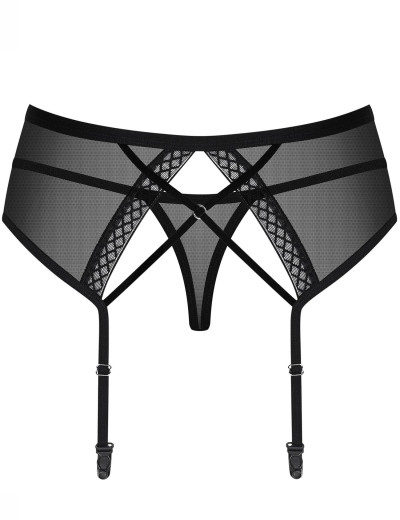 Пояс для чулок Obsessive 855 GAR-1, Цвет: черный, Размеры: L/XL, изображение 4