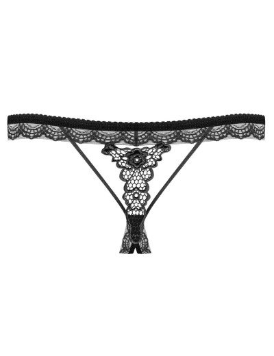 Сексуальные трусики Obsessive 865 CROTCHLESS THONG, Цвет: черный, Размеры: L/XL, изображение 4 Сексуальные трусики Obsessive 865 CROTCHLESS THONG, Цвет: черный, Размеры: L/XL, изображение 4