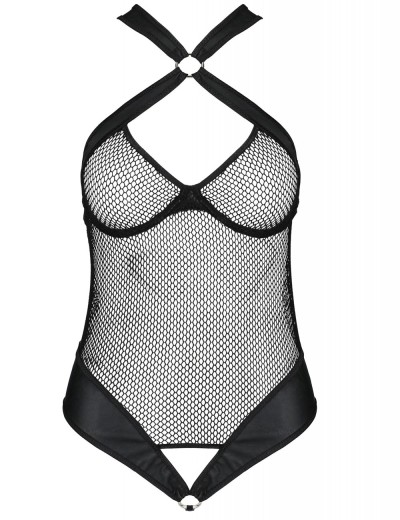 Эротическое боди Passion AMANDA BODY black, Цвет: черный, Размеры: 2XL/3XL, изображение 3