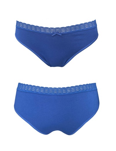 Набор хлопковых трусов Dim ECO 09AJ (2 шт) розовое дерево и чернильный, Цвет: розовое дерево/черни, Размеры: S/M, изображение 4