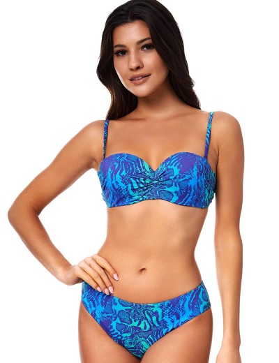 Синий купальник с пуш-ап Ewlon A.7212_680, Цвет: синий, Размеры: S, изображение 2