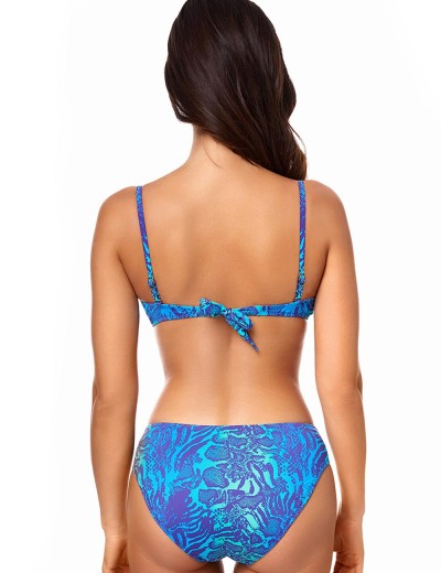 Синий купальник с пуш-ап Ewlon A.7212_680, Цвет: синий, Размеры: S, изображение 3