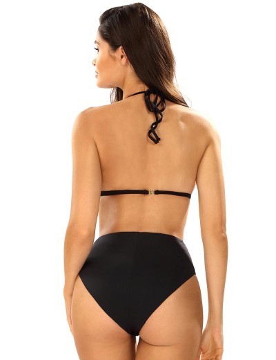 Черный купальник с высокими плавками Lorin L1163/3, Цвет: черный, Размеры: M, изображение 2