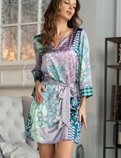 Атласная туника Mia-Amore GEOMETRY 7005, Цвет: мульти, Размеры: L/XL, изображение 3