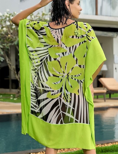 Туника для пляжа Mia-Amore MONTEREY 7330, Цвет: зеленый, Размеры: 4XL/5XL, изображение 2