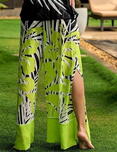 Пляжный комплект брюки и топ Mia-Amore MONTEREY 7336, Цвет: зеленый, Размеры: S, изображение 6