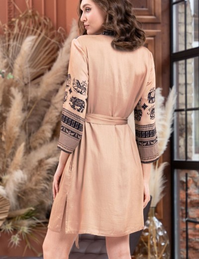 Домашняя рубашка Mia-Amore RIANNA 1857, Цвет: песочный, Размеры: S, изображение 2