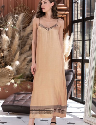 Сарафан длинный Mia-Amore RIANNA 1858, Цвет: песочный, Размеры: L, изображение 4