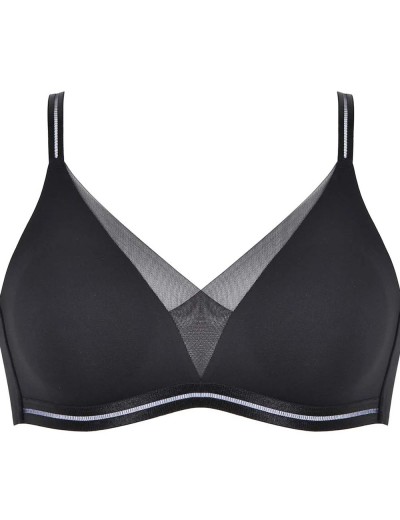 Бесшовный мягкий бюстгальтер Naturana 5658 черный, Цвет: черный, Размеры: 90D, изображение 5 Бесшовный мягкий бюстгальтер Naturana 5658 черный, Цвет: черный, Размеры: 90D, изображение 5