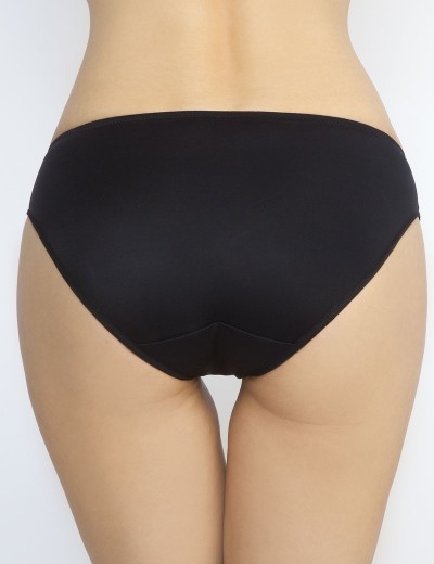 Трусы слипы низкой посадки Senselle PLATINUM 22005 черный/серебристый пион, Цвет: черный/пион, Размеры: M, изображение 2