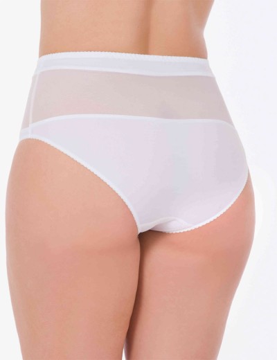 Трусы слипы миди Lina A 4917 белый, Цвет: белый, Размеры: M, изображение 2