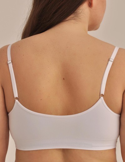 Топ со съемными вкладышами MY BR364PS bianco, Цвет: белый, Размеры: 3XL, изображение 2