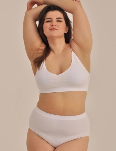 Топ со съемными вкладышами MY BR364PS bianco, Цвет: белый, Размеры: 3XL, изображение 4