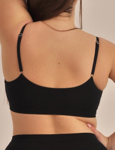 Топ со съемными вкладышами MY BR364PS nero, Цвет: черный, Размеры: 2XL, изображение 2