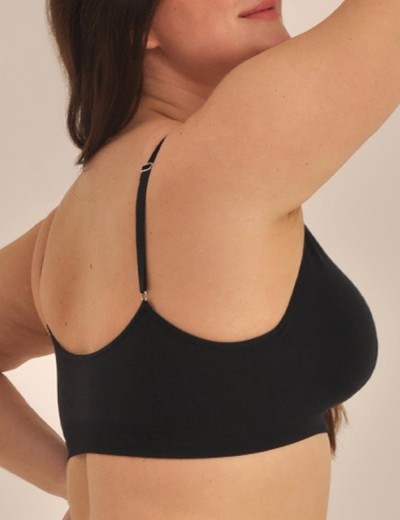 Топ со съемными вкладышами MY BR364PS nero, Цвет: черный, Размеры: 2XL, изображение 3