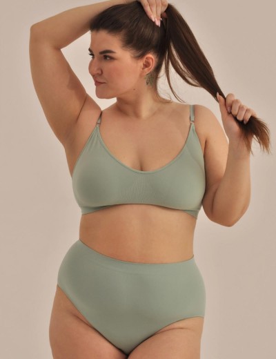 Топ со съемными вкладышами MY BR364PS pistache, Цвет: зеленый, Размеры: 3XL, изображение 4