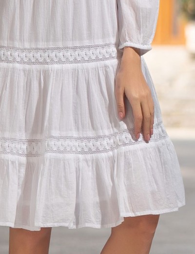 Платье-туника из хлопка Mia-Amore ARGENTINA 1755, Цвет: белый, Размеры: S, изображение 4