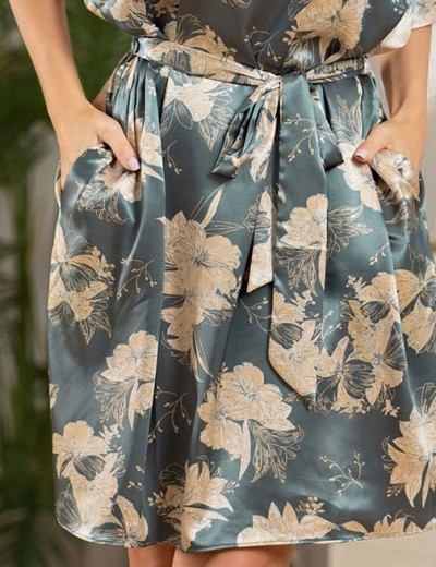 Шёлковая туника женская Mia-Amore ORNELIA 3835, Цвет: зелёный, Размеры: L/XL, изображение 4