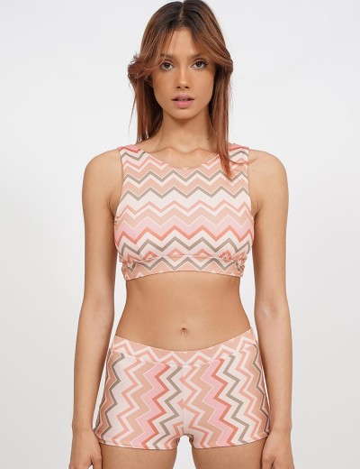 Пляжный топ UNICONF CBB263 TROPICAL FEVER, Цвет: розовый, Размеры: L, изображение 3