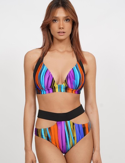 Пляжный бюст триангул UNICONF CBS322 SIMPHONY OF COLOURS, Цвет: мульти, Размеры: 70C, изображение 3