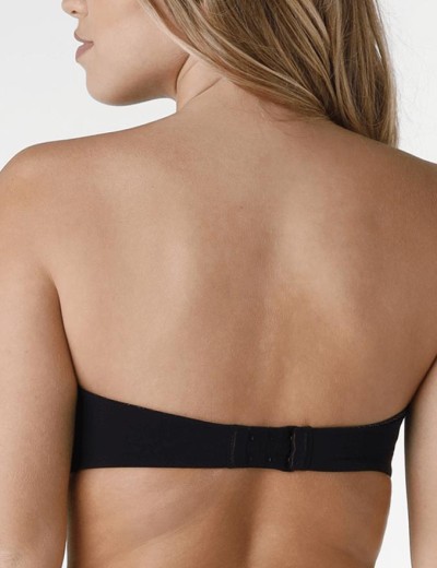 Гладкий бюстгальтер без бретелей Wonderbra W032D черный, Цвет: черный, Размеры: 90B, изображение 2 Гладкий бюстгальтер без бретелей Wonderbra W032D черный, Цвет: черный, Размеры: 90B, изображение 2