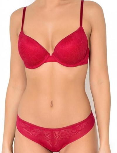 Бюстгальтер формованный Wonderbra W06TF красный, Цвет: красный, Размеры: 70D, изображение 3