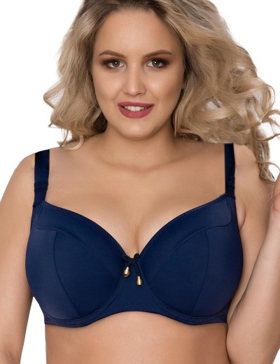Синий пляжный бюстгальтер Akcent AN200 M, Цвет: темно-синий, Размеры: 75E, изображение 2